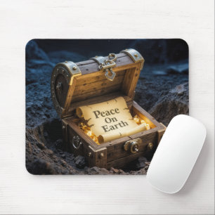 Peace On Earth Scroll In a Treasure Chest Mouse Pad