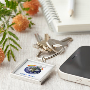 Peace on Earth Shalom products Keychain
