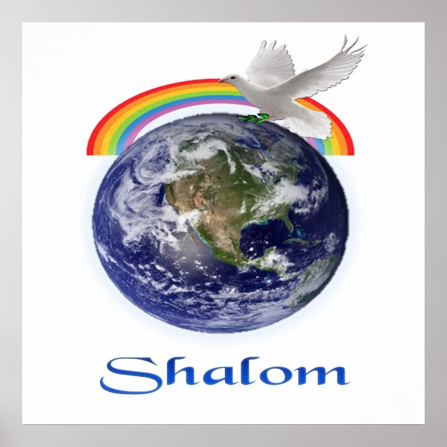 Peace on Earth Shalom products Poster (Front)