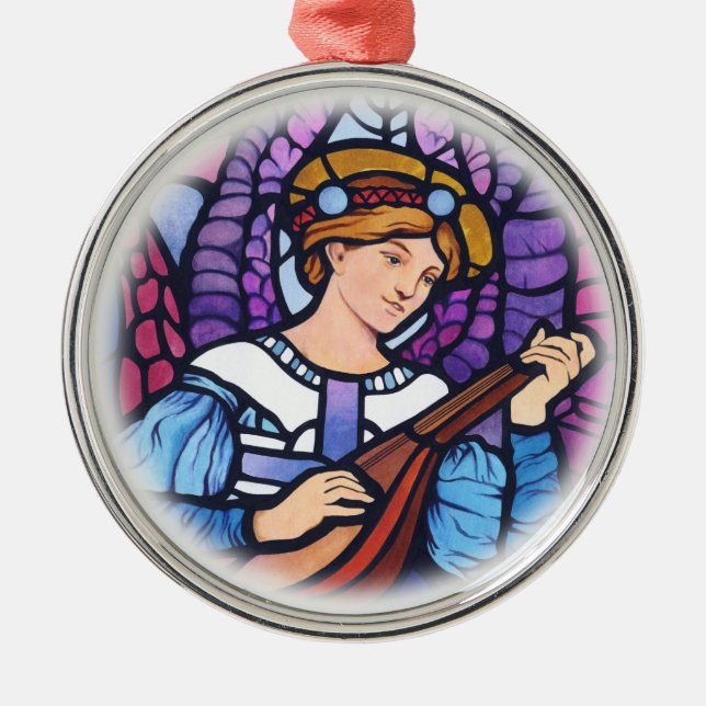Peace on Earth stained glass ceramic decoration (Front)