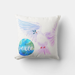 Peace on Earth Throw Pillow
