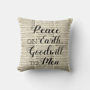 Peace on Earth Throw Pillow