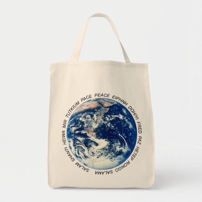 Peace on Earth Tote Bag (Front)