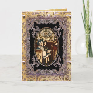 Peace on Earth Victorian Holiday Card