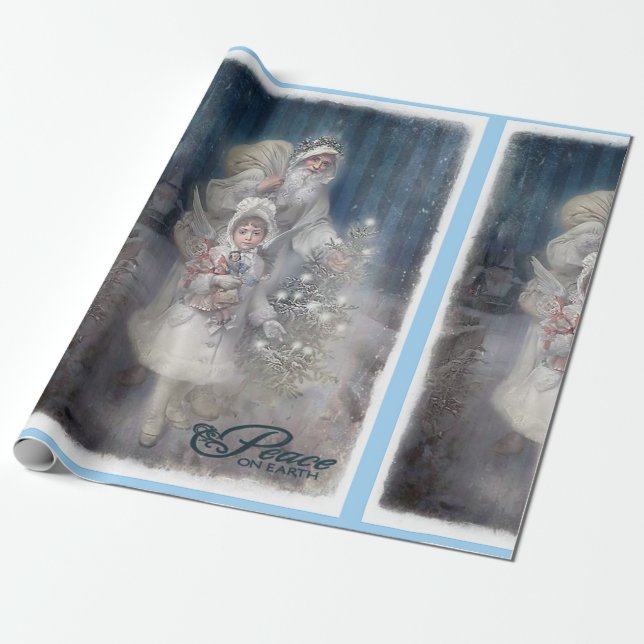 Peace on Earth Wrapping Paper (Unrolled)