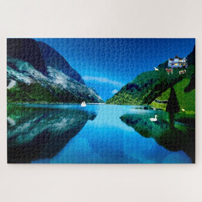 Peace on the Mountain Jigsaw Puzzle (Horizontal)