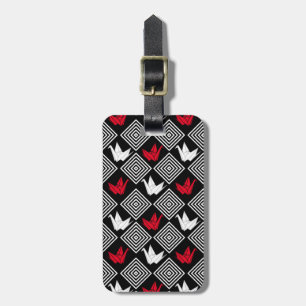Peace Orizuru Pattern Luggage Tag