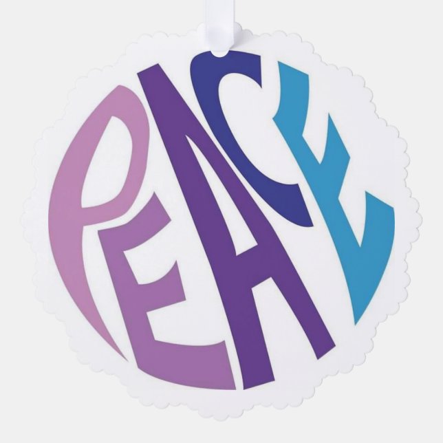 PEACE  ORNAMENT CARD (Front)