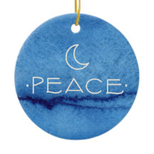 PEACE Ornament, WITH PERSONALIZED MESSAGE ON BACK