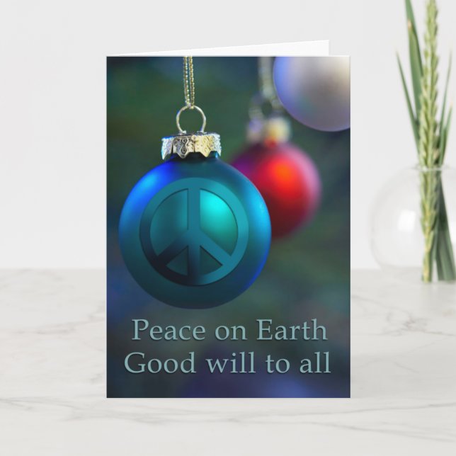 Peace Ornaments Holiday Cards (Front)