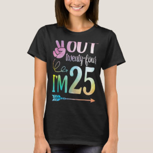 Peace Out 24 I'm 25 Years Old Born In 1997 Happy M T-Shirt