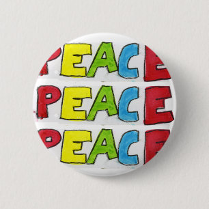 Peace Out 2 Inch Round Button