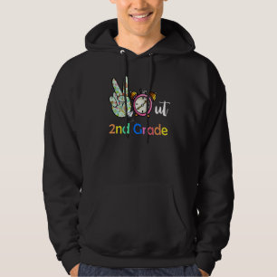 Peace Out 2nd Grade Graduates Last Day Of School G Hoodie