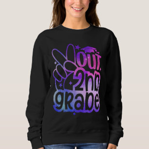 Peace Out 2nd Grade Graduation Last Day Of School Sweatshirt