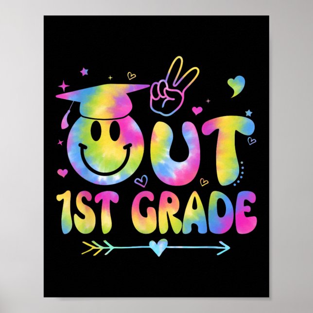 Peace Out 3rd Grade Cl Of 2025 Goodbye Graduation  Poster (Front)