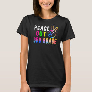 Peace Out 3rd Grade Last Day Of School Teacher Gir T-Shirt