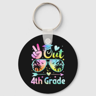 Peace Out 4th Grade Hello Summer Last Day Of Keychain