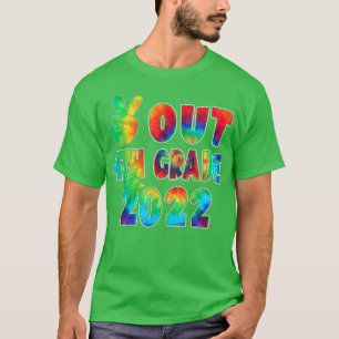 Peace Out 4th Grade Tie Dye Last Day Of School Gra T-Shirt