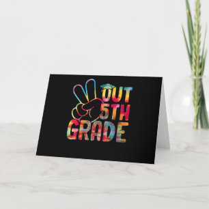 Peace Out 5th Grade Graduation Last Day Of School Card