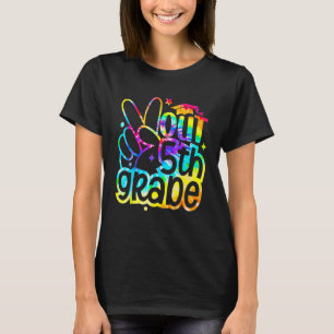 Peace Out 5th Grade Graduation Last Day Of School  T-Shirt