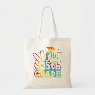 Peace Out 5th Grade Graduation Last Day Of School  Tote Bag