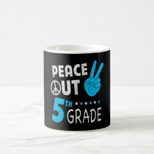 Peace Out 5th Grade Last Day of School Student Coffee Mug