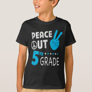 Peace Out 5th Grade Last Day of School Student T-Shirt