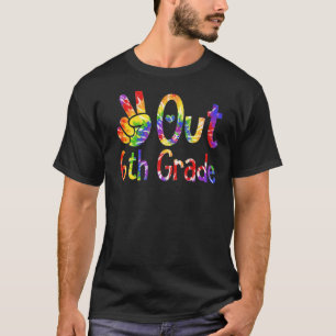 Peace Out 6th Grade Last Day Of School Graduate T T-Shirt