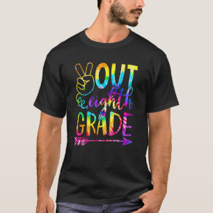 Peace Out Eighth 8th Grade Happy Last Day Of Schoo T-Shirt
