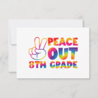 Peace Out Eighth Grade Tie Dye Last Day 8th Grade 