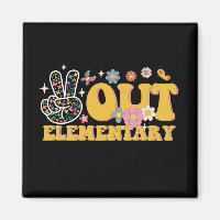 Peace Out Elementary Groovy Last Day Of School