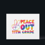 Peace Out Eleventh Grade Tie Dye  11th Grade Letterhead<br><div class="desc">Peace Out Eleventh Grade Tie Dye Last Day 11th Grade</div>