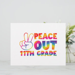 Peace Out Eleventh Grade Tie Dye 11th Grade Letterhead