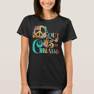 Peace Out Fifth Grade Last Day Of School 5th Grad T-Shirt