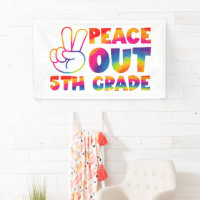 Peace Out Fifth Grade Tie Dye Last Day 5th Grade