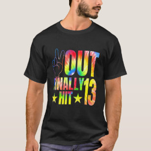Peace Out Finally Hit 13 Year Old 13th Birthday Pa T-Shirt