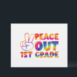 Peace Out First Grade Tie Dye Last Day 1st Grade  Letterhead<br><div class="desc">Peace Out First Grade Tie Dye Last Day 1st Grade</div>