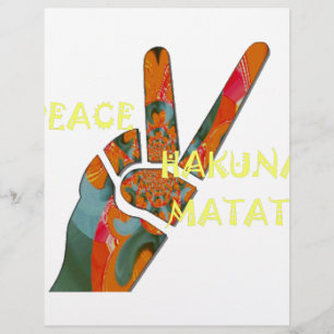Peace Out: Hakuna Matata Vibes Sign