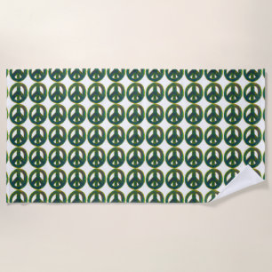 Peace Out in Greens Beach Towel