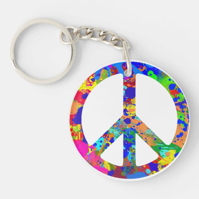 Peace out keychain (Front)