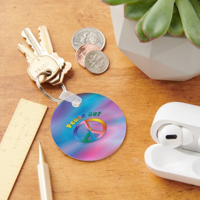 Peace Out Keychain (Desk)