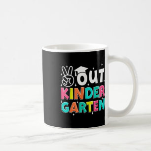Peace Out Kindergarten Last Day Of School Kinder S Coffee Mug