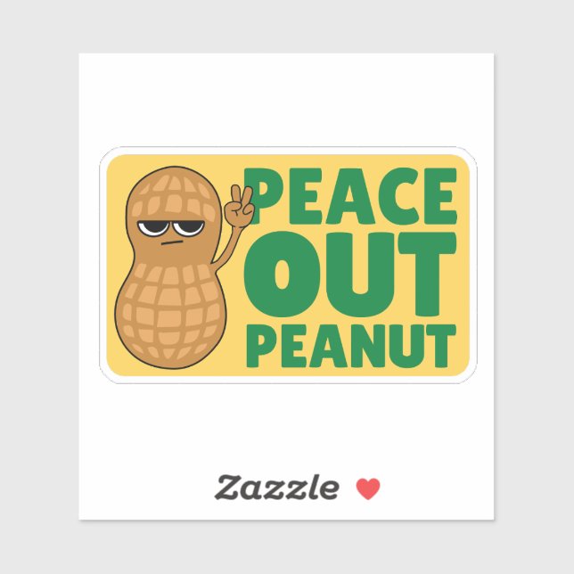 PEACE OUT PEANUT SASSY CUTE NUT  (Sheet)