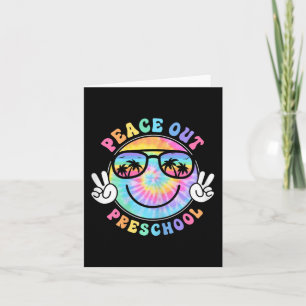 Peace Out School 2024 Last Day Of School Summer  Card