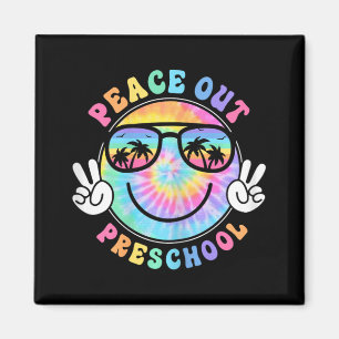 Peace Out School 2024 Last Day Of School Summer  Magnet