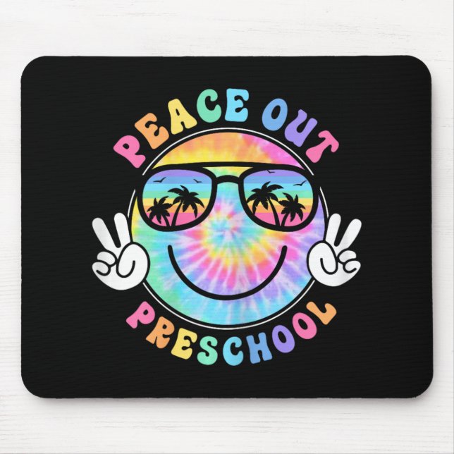 Peace Out School 2024 Last Day Of School Summer  Mouse Pad (Front)