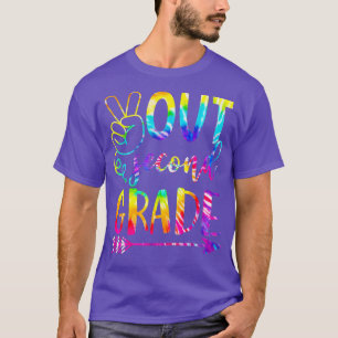 Peace Out Second 2nd Grade Happy Last Day Of Schoo T-Shirt