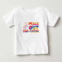 Peace Out Second Grade Tie Dye Last Day 2nd Grade 