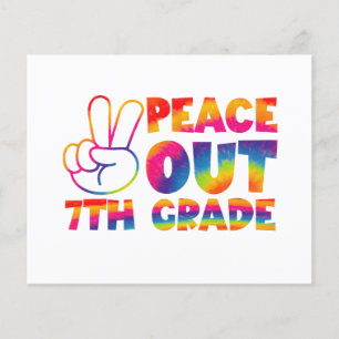 Peace Out Seventh Grade Tie Dye Last Day 7th Grade