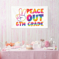Peace Out Sixth Grade Tie Dye Last Day 6th Grade